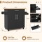 Costway Rolling Kitchen Island Cart Storage Cabinet w/ Towel & Spice Rack White\Black\Cherry\Gray